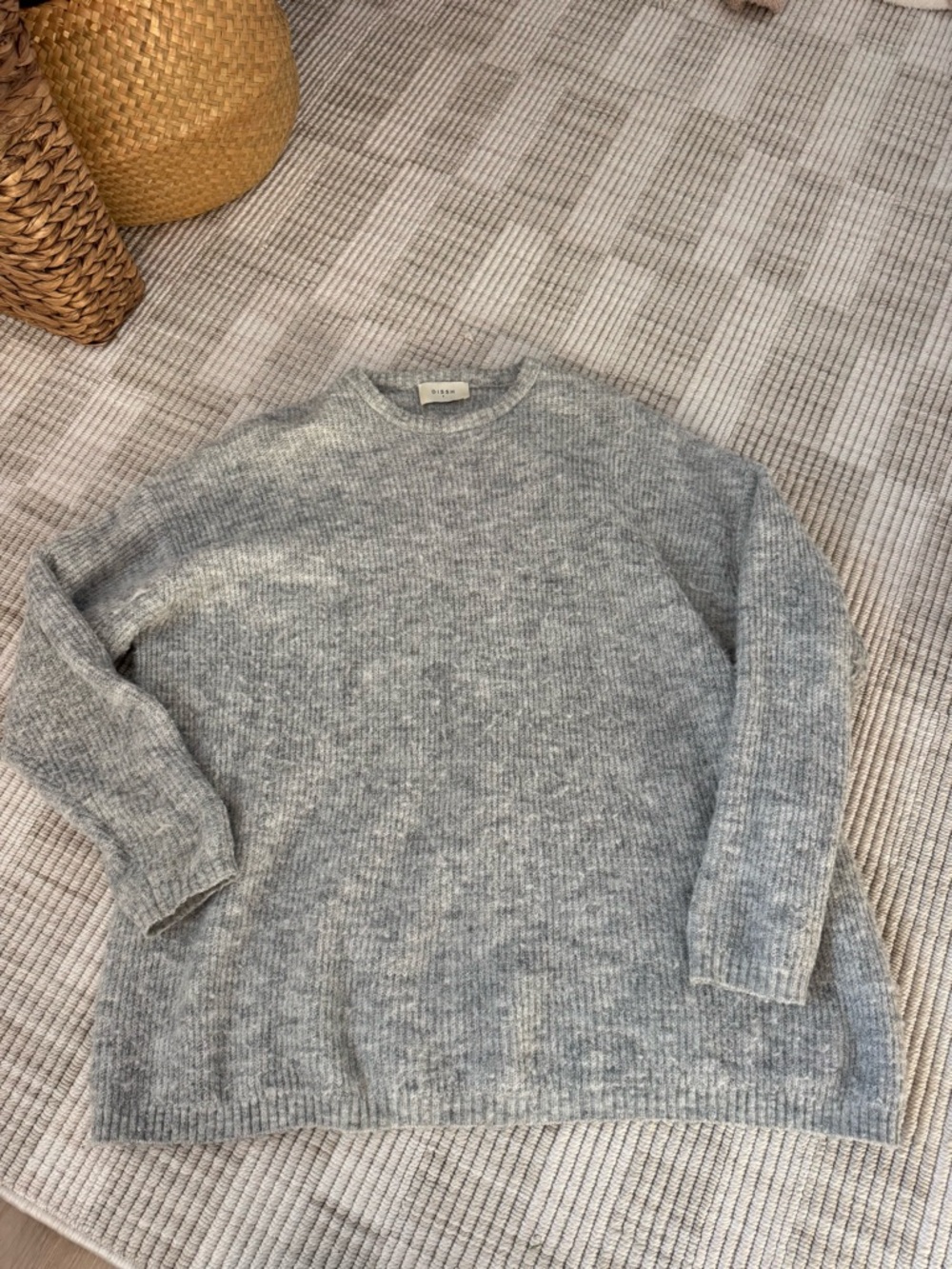 DISSH Heather Gray Crewneck Sweater